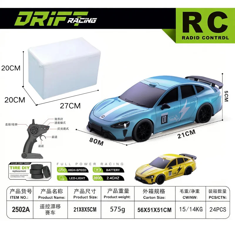 Coche de carreras de drifting RC Drift GT3 RS 911 de edición limitada (2026)