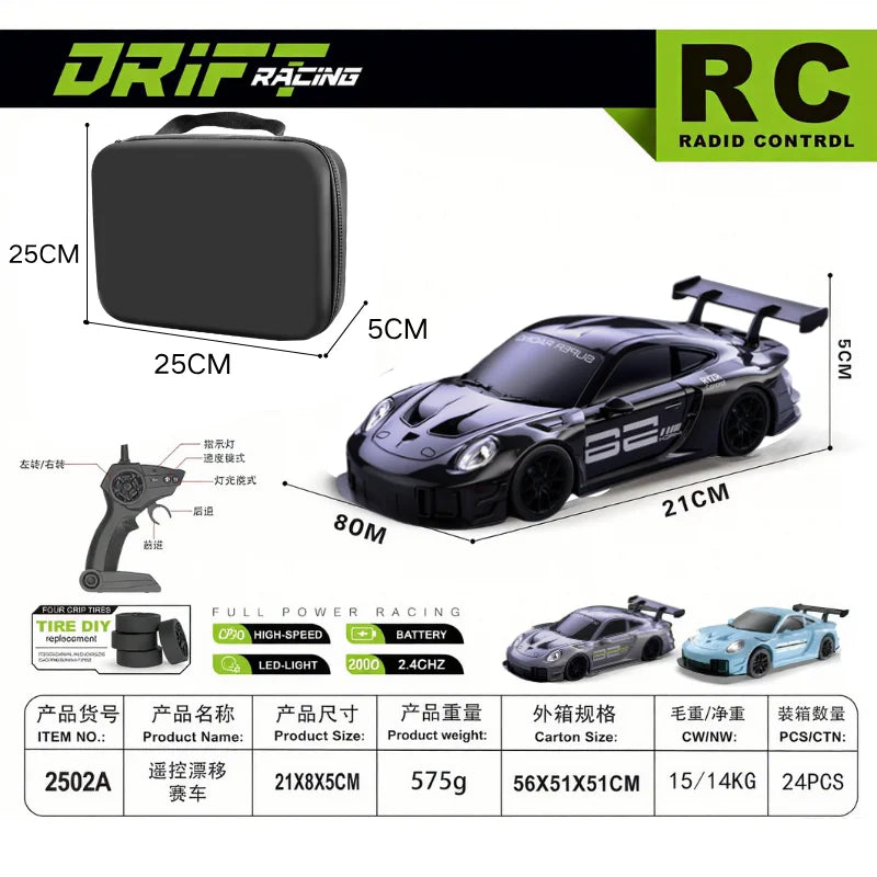 Coche de carreras de drifting RC Drift GT3 RS 911 de edición limitada (2026)