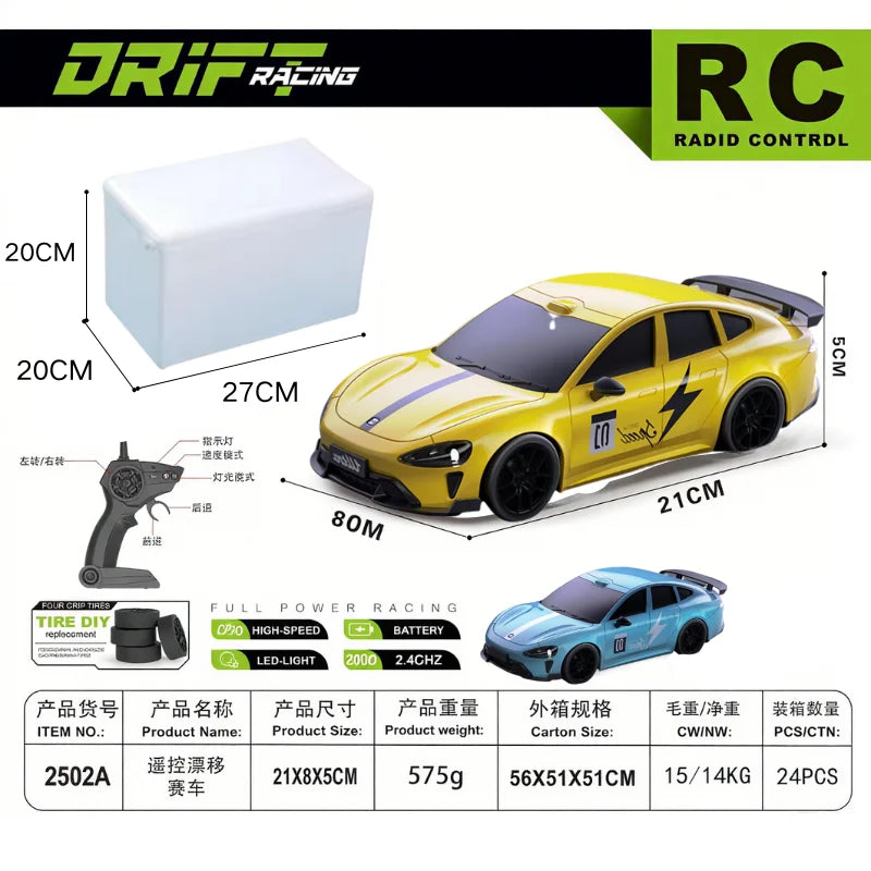 Coche de carreras de drifting RC Drift GT3 RS 911 de edición limitada (2026)