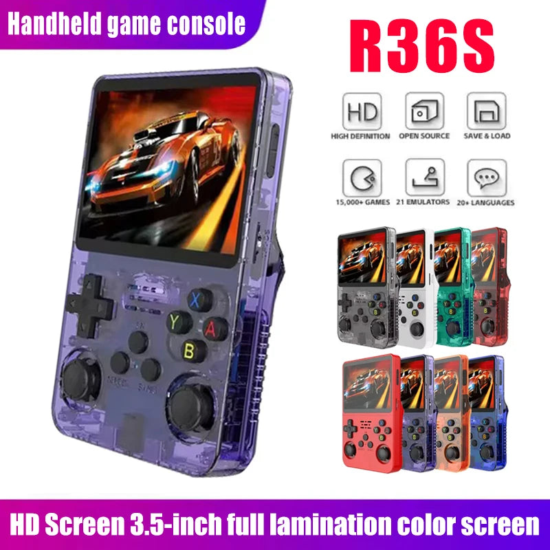 R36S Retro 64GB/128GB/256GB, Portable